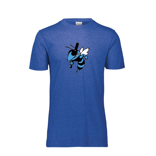 [FTSCUBRY-YS-LOGO1] Decker Youth Tri-Blend T-Shirt - Short Sleeve (Youth S, Royal, Logo 1)